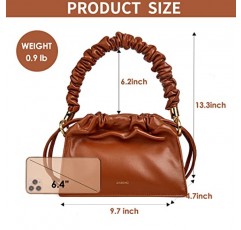 SINBONO 여성용 소형 지갑, 조절 가능한 스트랩이 있는 비건 가죽 숄더백 디자이너 클러치 핸드백