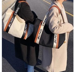 여성용 YXWXY 토트 백 숄더 캐주얼 토트 핸드백 포켓이있는 대용량 숄더 백
