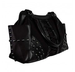 로스트 퀸 여성용 블랙 애나벨 리 가방 고딕 핸드백 고스 지갑