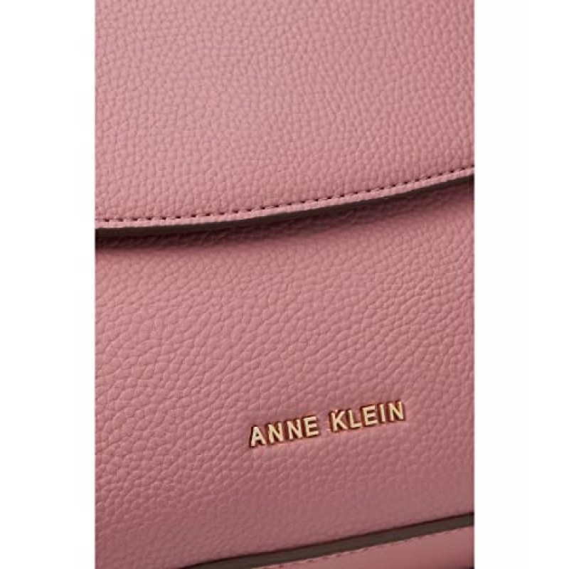 Anne Klein 브레이드 탑 핸들 플랩 사첼