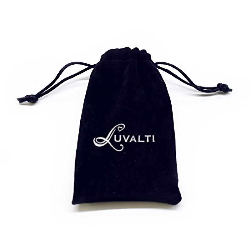 Luvalti 갤럭시 & 초승달 우주 달 펜던트 목걸이 - 다채로운 유리 - 17.5' 체인 - 여성을 위한 훌륭한 선물