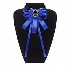 남성용 나비 넥타이 여성용 Pre-Tied Bowknot Bow Tie 여성용 패션 리본 보우 브로치 넥타이 라인 석 브로치 핀 셔츠 액세서리