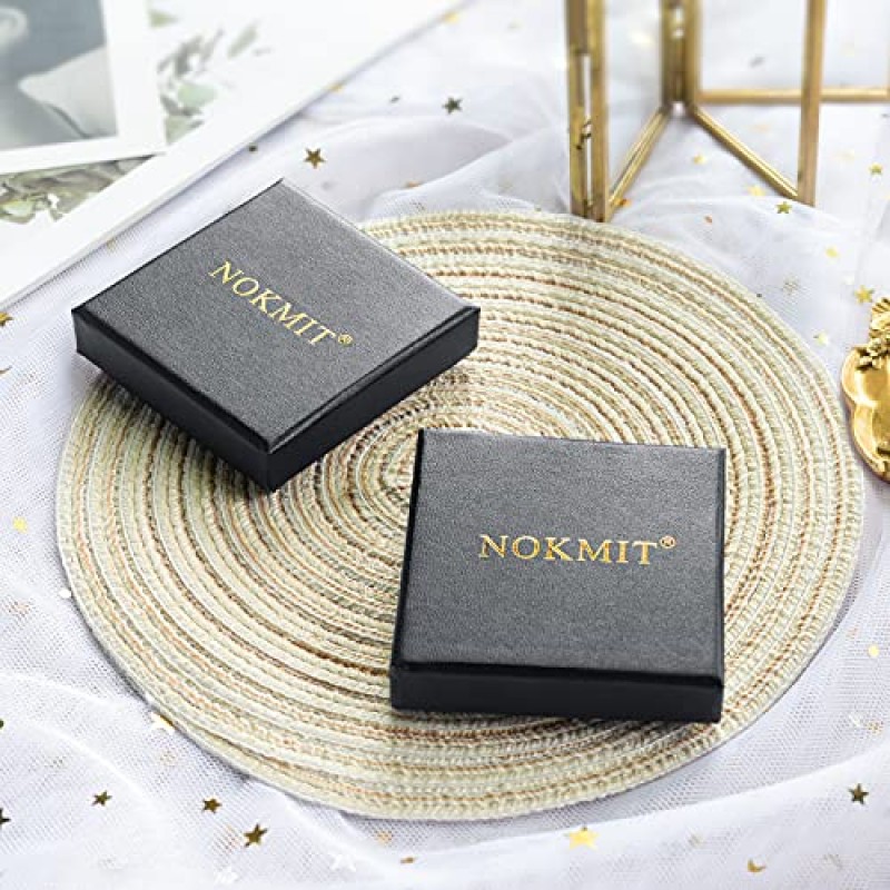 NOKMIT 1mm 14K 골드 채워진 반지 여성용 얇은 금 반지 Dainty Cute Thumb 핑키 링 Non Tarnish Comfort Fit 사이즈 4 ~ 11 1PC/2PCS/3PCS