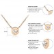 555Jewelry 여성용 스테인레스 스틸 하트 CZ 새겨진 라운드 디스크 펜던트 목걸이