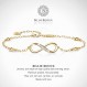 Billie Bijoux Womens 925 스털링 실버 인피니티 앵클 팔찌 끝없는 사랑의 상징 매력 조정 가능한 대형 팔찌 여성을위한 어머니의 날 선물