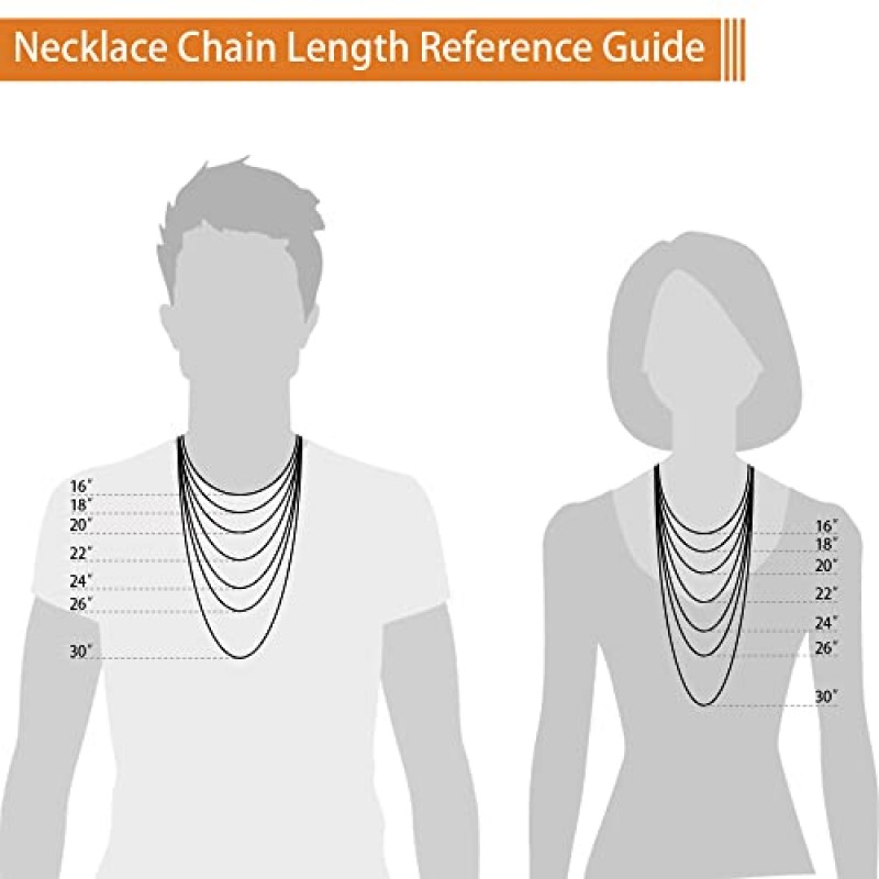 OCCHOH 14K 골드 2.5/3/4/5mm 925 스털링 실버 걸쇠 클립 체인 목걸이 여성용 골드 체인 16, 18, 20, 22, 24, 26, 30 인치