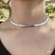 DOORATLL 18K 도금 골드 플랫 스네이크 체인 목걸이 여성용 골드 헤링본 초커 목걸이 (5MM,14" 16" 18" 20")