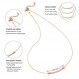 555Jewelry 여성용 스테인레스 스틸 클래식 바 큐빅 지르코니아 펜던트 목걸이