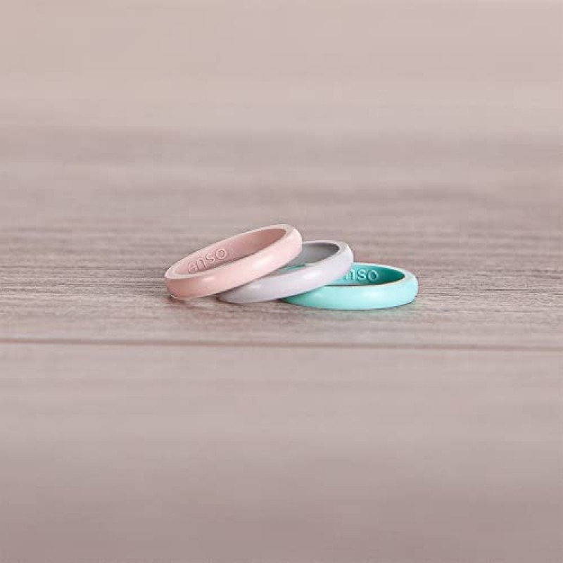 Enso Rings 클래식 헤일로 발가락 링 세트 - 매우 편안하고 통기성이 높으며 안전한 실리콘 발가락 링 - 대부분의 발가락에 맞음 - 3개 팩