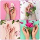 PANTIDE 6Pcs 다채로운 데이지 꽃 구슬 팔찌 세트 인디 수제 페르시 꽃 팔찌 Vsco Boho 비치 여름 땋은 문자열 Y2K 미적 Kidcore 보석 여자를위한 꽃