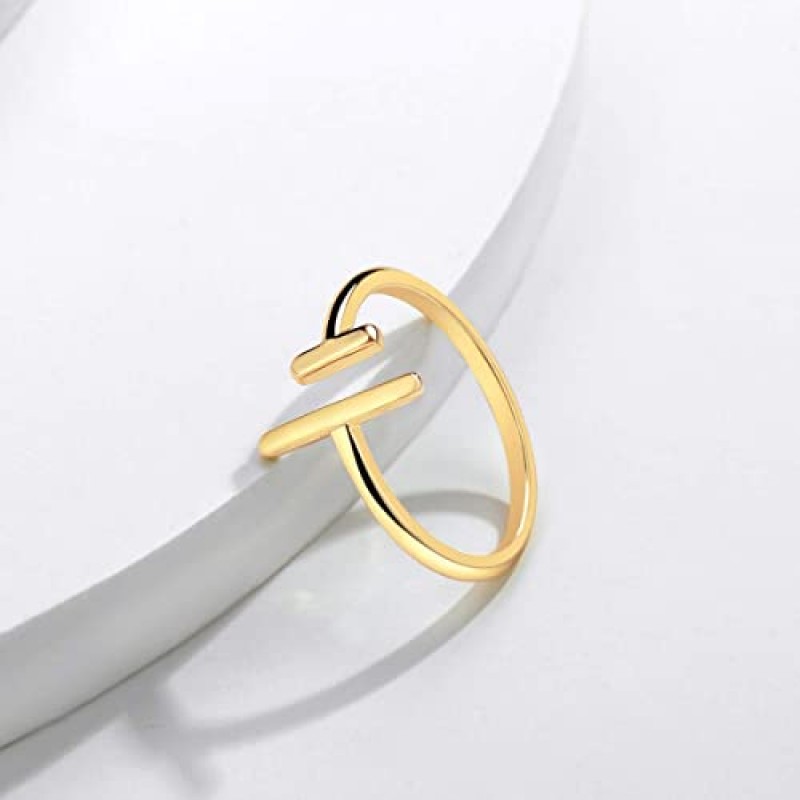 Valloey Rover 14K 골드 도금 Dainty CZ Dainty 다이아몬드 Stackable Ring Eternity Bands 미니멀리스트 쥬얼리 선물