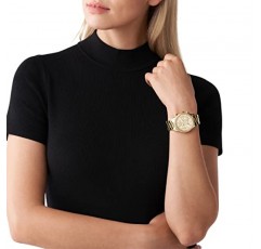 Michael Kors Ritz 여성용 시계, 스테인리스 스틸 및 파베 크리스탈 여성용 시계