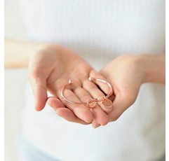 M 무함 신부 들러리 프로포즈 선물, 26개의 이니셜로 사랑 매듭 신부 들러리 팔찌 묶기 상자, 카드 포함 결혼식 신부 들러리 선물