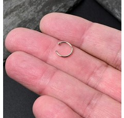 바디 캔디 코 고리 14k 골드 18 게이지 5/16 코 링
