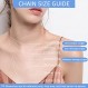 Jewlpire 솔리드 18k 골드 여성용 925 스털링 실버 체인 목걸이, 1.2mm 케이블 체인 목걸이 얇고 우아하고 튼튼한 여성용 체인 목걸이 14/16/17/18/20/22/24 인치