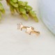 Designfy 14k 골드 코 링 스터드 여성용 남성용, 22G/20G 코 링 옐로우/화이트 골드 피어싱 쥬얼리, 피부 안전, 저자 극성 골드 코 피어싱