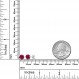 보석 스톤 킹 레드 여성용 루비 925 스털링 실버 스터드 귀걸이 제작(2.00 Cttw, 6MM 라운드 컷)