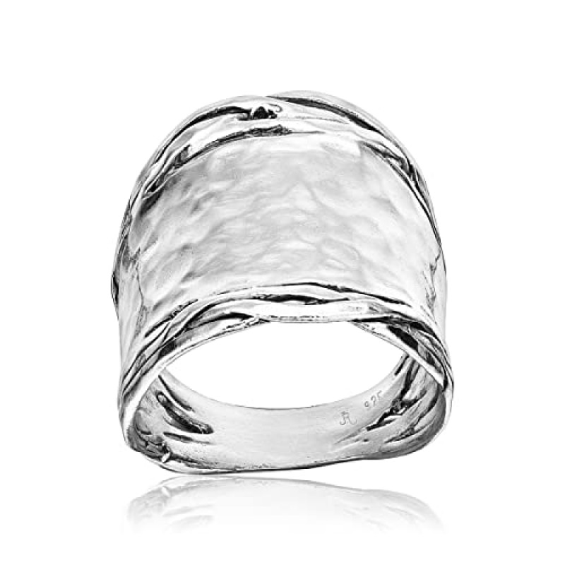JEAN RACHEL JEWELRY 925 스털링 실버 링 빈티지 앤티크 룩, 저자극성, 니켈 및 무연, 장인의 손으로 만든 디자이너 컬렉션, 이스라엘산