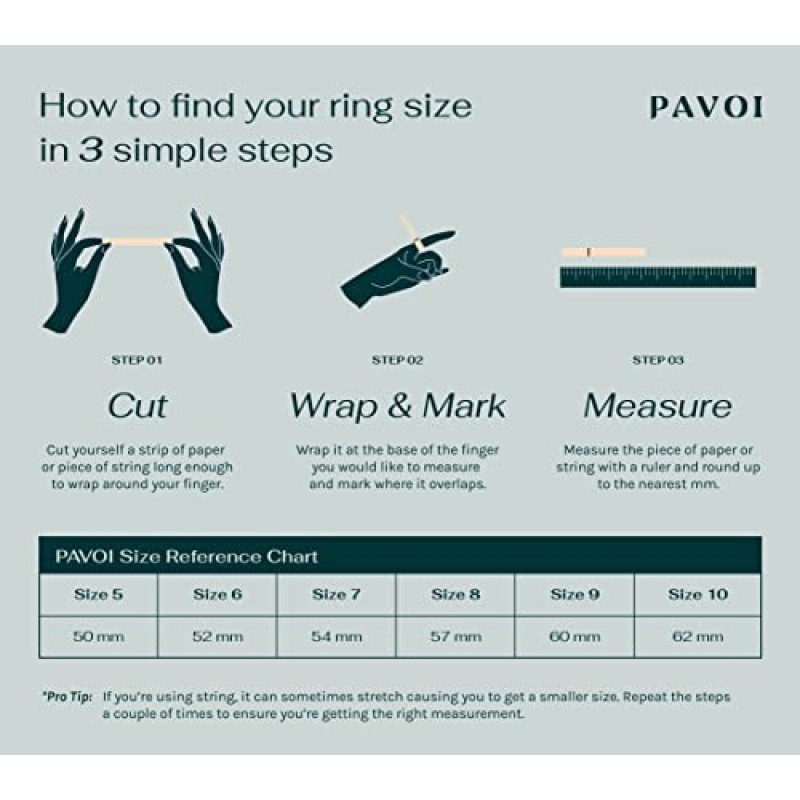 PAVOI 14K 골드 도금 반지 큐빅 지르코니아 러브 링 | 여성용 4mm ​​스택형 링 | 여성용 금반지