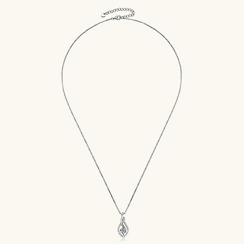 PROSTORY 인피니티 Moissanite 펜던트 목걸이 925 스털링 실버 인피니티 체인 목걸이 여성을위한 D 컬러 다이아몬드 펜던트 아내 여자 친구 생일 발렌타인 데이 크리스마스 선물