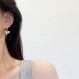 OVAST 귀걸이 럭셔리 오팔 포도 문자열 모양 술 귀걸이 할로윈 파티 소녀 섹시한 액세서리 여성 귀걸이를위한 패션 쥬얼리