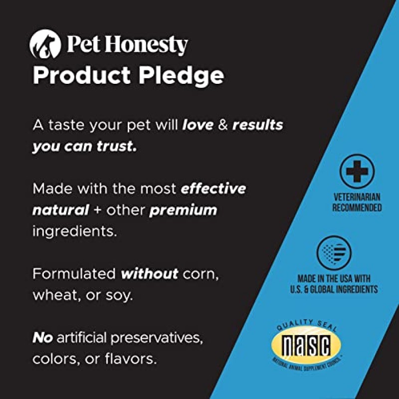 Pet Honesty 개를 위한 Omega SkinHealth 츄 - 오메가 3 피쉬 오일 - 건강한 피부 및 털을 위한 크릴, 스피루리나, 오메가-3, 알래스카, 가려운 피부, 개 알레르기에 도움, 정상적인 털빠짐 감소 가능 - (90개)