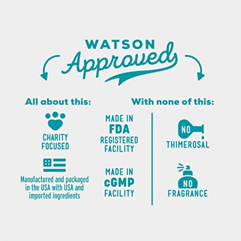 개를 위한 Project Watson 아이 워시, 눈물 얼룩 제거 및 눈 건강 지원, 감염 위험을 줄이는 데 도움이 되는 순한 pH 균형 포뮬러, 무향, 4 Fl Oz