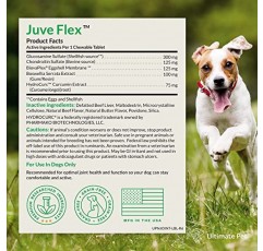 Ultimate Pet Juve Flex, 개를 위한 고관절 및 관절 진정 지원 보충제, 연골, 콜라겐 및 경직 지원, 츄어블 정제 30정