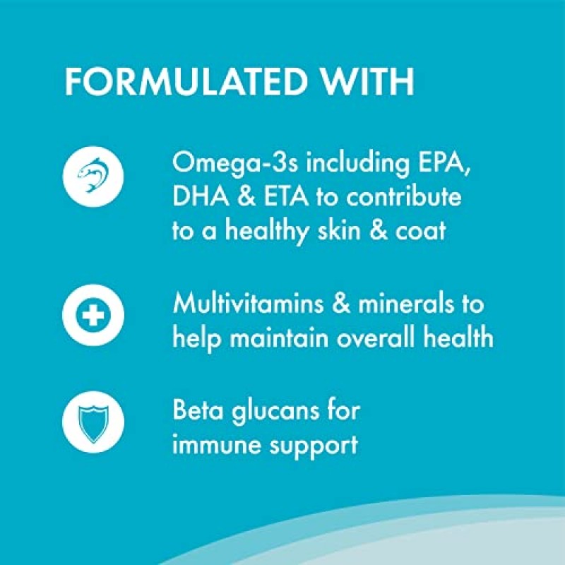 개를 위한 뉴트라맥스 웰락틴 일일 오메가-3 보충제, 피부 및 털 건강 플러스 전반적인 건강, 60 소프트츄