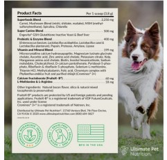 최고의 애완동물 영양 Nutra Thrive™ Canine 40 in 1 강아지용 영양 보충제, 강아지용 분말 보충제, 소화 및 면역 지원 30회분