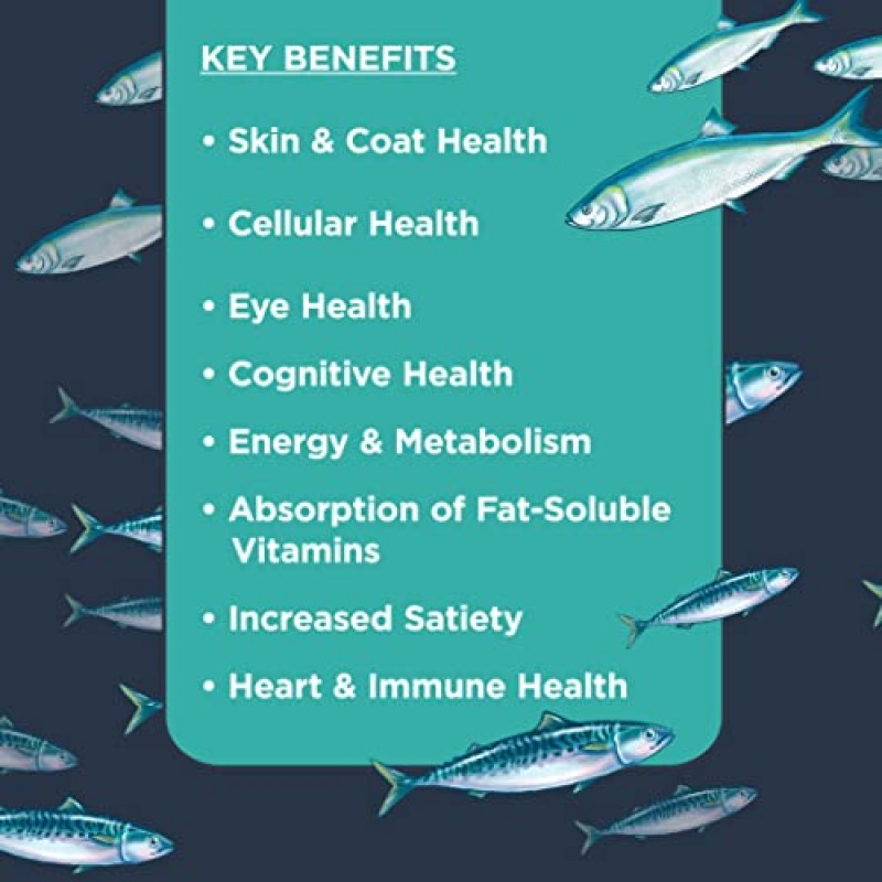 개와 강아지를 위한 Nulo Omega 3-6-9 피쉬 오일, 피부 및 털 건강, 관절 건강, 심장 건강 지원, 16온스