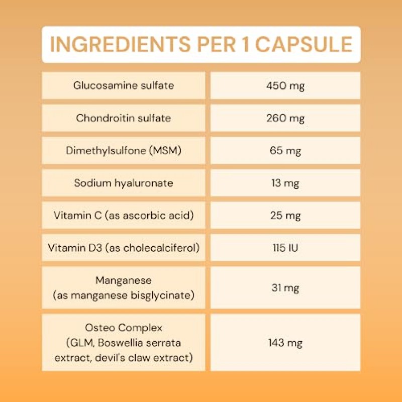 OptiJoints 개 고관절 및 관절 지원 - 콘드로이틴 및 MSM - 이동성, 유연성, 관절 건강 - 애완동물 이동성을 위한 천연 캡슐