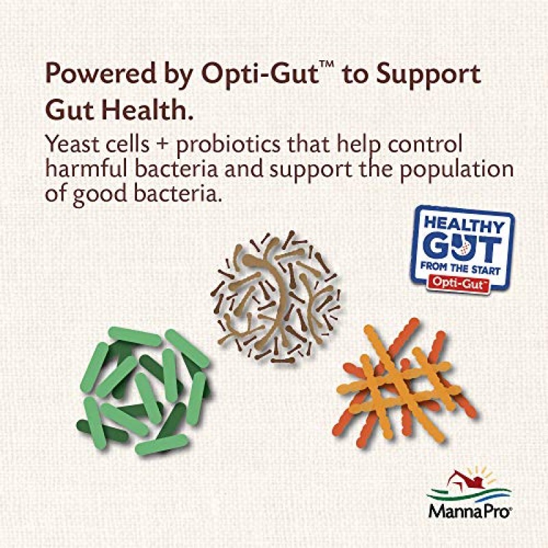 염소 아이를 위한 프로바이오틱스가 함유된 Manna Pro 우유 대체제 | 성장을 지원하는 단백질 함량이 높음 | 장 건강 및 소화 지원 | 8파운드