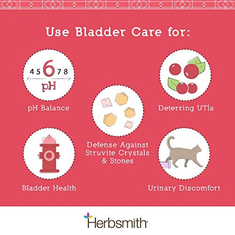 Herbsmith, 고양이와 개를 위한 방광 관리 – 개와 고양이의 비뇨기 건강 유지 – 개와 고양이 신장 지원 – 75g 분말