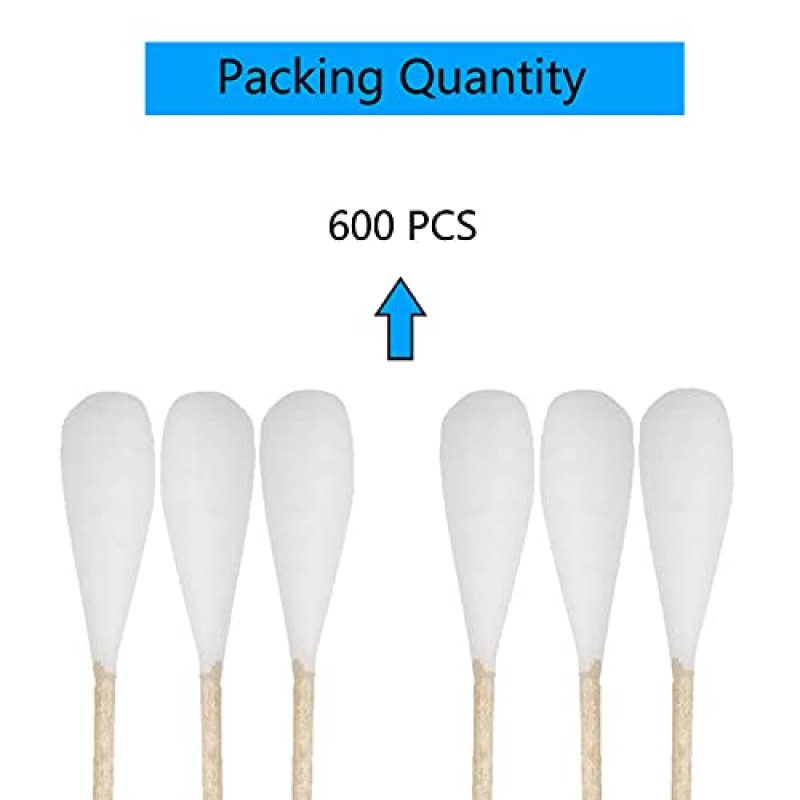 애완동물, 총 청소 또는 메이크업용 6인치 긴 면봉(대형) 600개