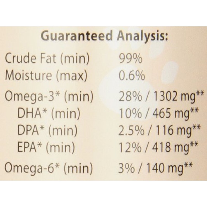 Life Line Pet Nutrition 피부와 털을 위한 야생 알래스카 연어 오일 오메가-3 보충제 – 개와 고양이의 뇌, 눈, 심장 건강 지원, 16.5oz