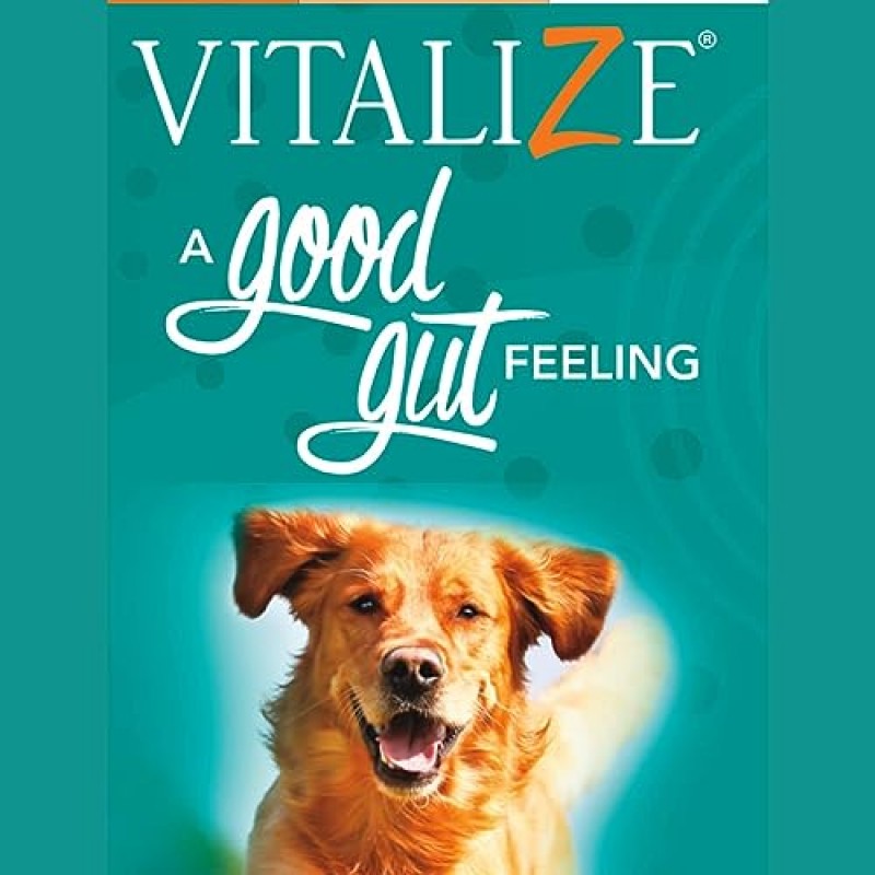 Vitalize Dog Gel - 수술 후 회복 및 프로바이오틱스 대체 면역 지원 부스터 보충제(개 소화기 및 내장 건강) (15 ml)