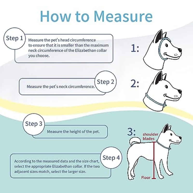 소형견용 개 콘, 수술 후 편안하게 조절 가능한 부드러운 개 콘 대안, 소형견 회복을 위한 엘리자베스 도넛 칼라, 고양이, 중형견 및 소형견을 위한 다양한 크기