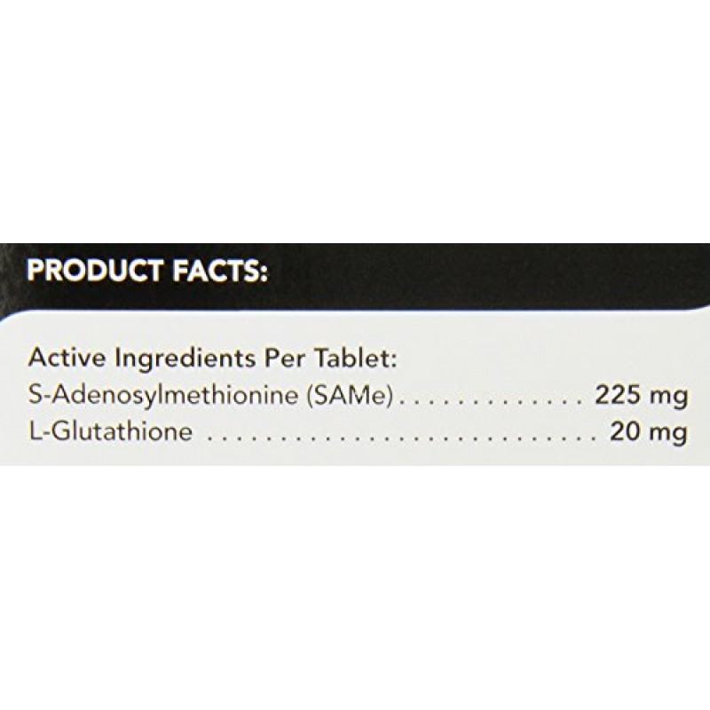 VetriScience Vetri-Same 개를 위한 고급 간 지원 보충제, 글루타티온 함유, 225mg 정제