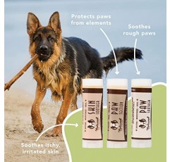 Natural Dog Company 밤 세트, Paw Soother, Skin Soother 및 PawTection 힐링 밤이 포함된 여행용 크기 번들, 모든 천연 성분, 미국산