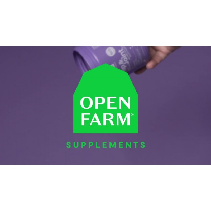 Open Farm 엉덩이 및 관절 츄어블, 개 보조제, 개 비타민, 추적 가능하고 수의사가 승인한 성분을 사용하여 관절 건강 및 이동성을 지원합니다., 12.7온스, 90개