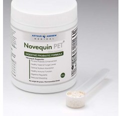 Arthur Andrew Medical, Novequin PET, 애완동물용 소화 프로바이오틱스 포뮬러, 프리바이오틱스, 프로바이오틱스 및 효소, 비 GMO, 90그램(90회분)