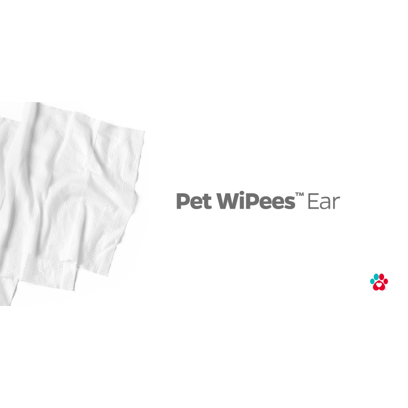 Pet Parents® Pet WiPees™ 귀, 고양이 및 개 귀 물티슈, 개용 귀 청소기, 개용 귀 물티슈. (100개입(1팩), 천연)