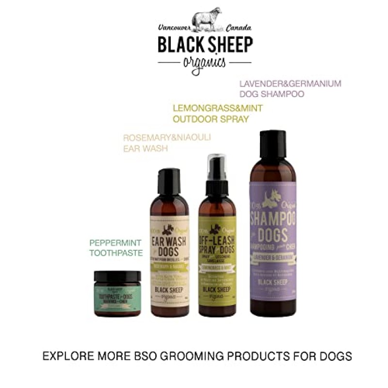 Black Sheep Organics 페퍼민트 천연 개 치약 - 개를 위한 인간 등급 코코넛 오일이 포함된 간단한 성분 - 신선한 개 구취 및 치아를 깨끗하게 유지하고 플라그를 조절하며 치석을 감소시킵니다.