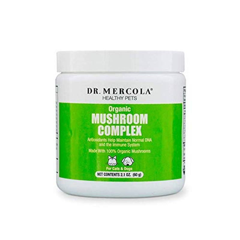 Dr. Mercola 고양이와 개를 위한 면역 지원 키트, 면역 균형, 유기농 버섯 복합체, SpiruGreen, 애완동물의 면역 및 소화기 건강 지원, 유전자 변형 성분 없음, 글루텐 프리, 간장 프리