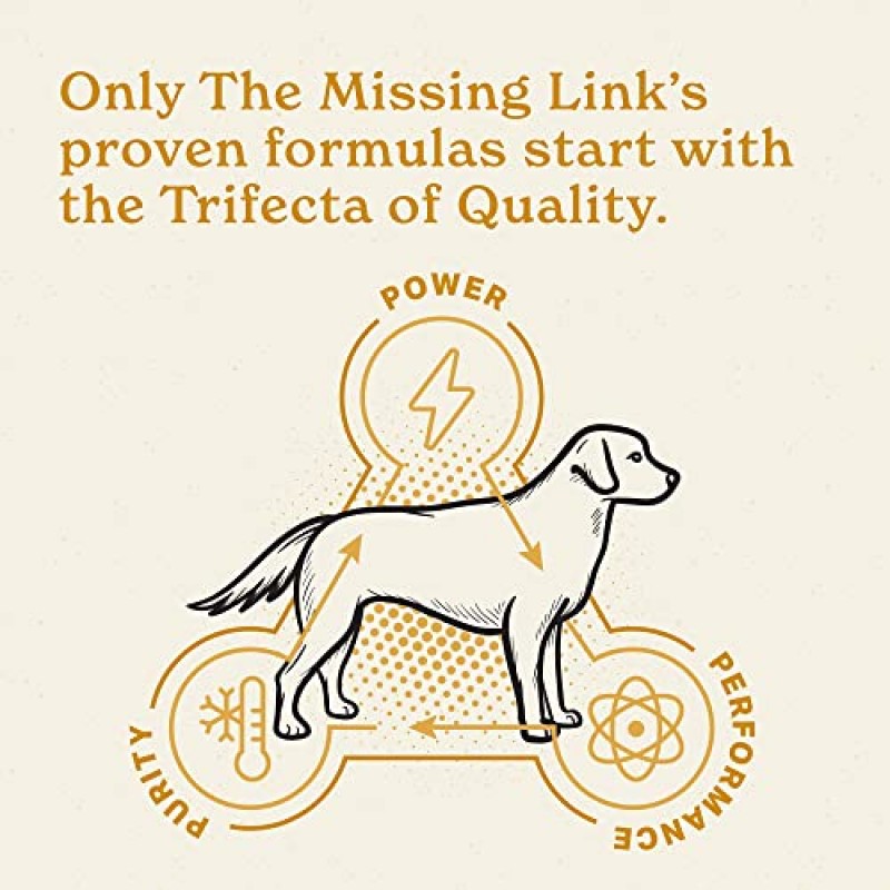 Missing Link Ultimate Skin 및 Coat Dog 보충제, 각 1파운드(3개 팩)