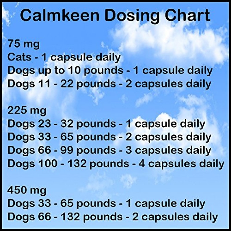 Calmkeen 75mg 120개 소형견 및 고양이용 영양 보충제(최대 22파운드)(이전 Calmkene)