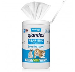 개용 Glandex 120ct 항문샘 지원 소프트 츄 및 Glandex 애완동물 물티슈 75ct 번들 - Vetnique Labs 제작