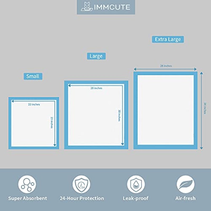 IMMCUTE 강아지 소변 패드 22
