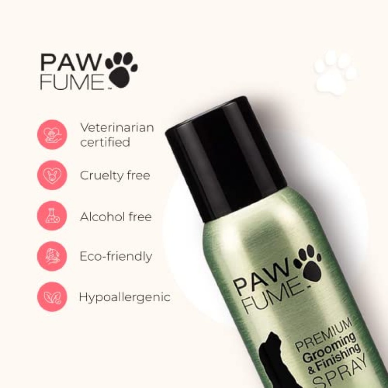 PAWFUME 프리미엄 그루밍 스프레이 개 탈취제 개 향수 - 목욕 후 코롱 오래 지속되는 스프레이- 탈취(블루 리본)